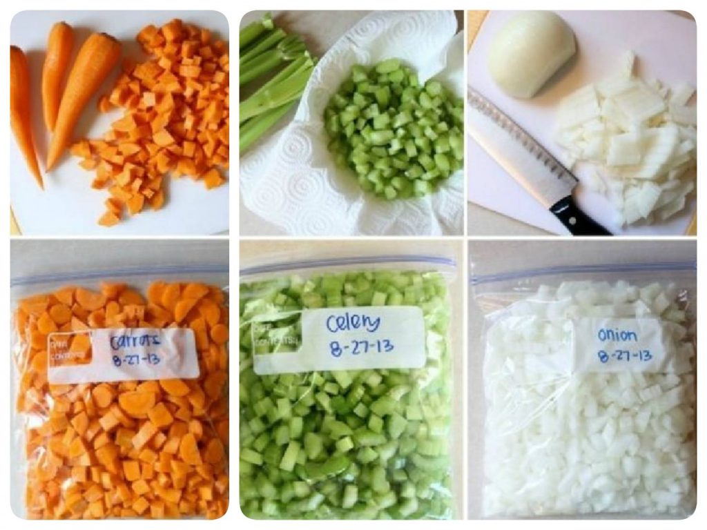 เตรียมผักสดแช่แข็ง