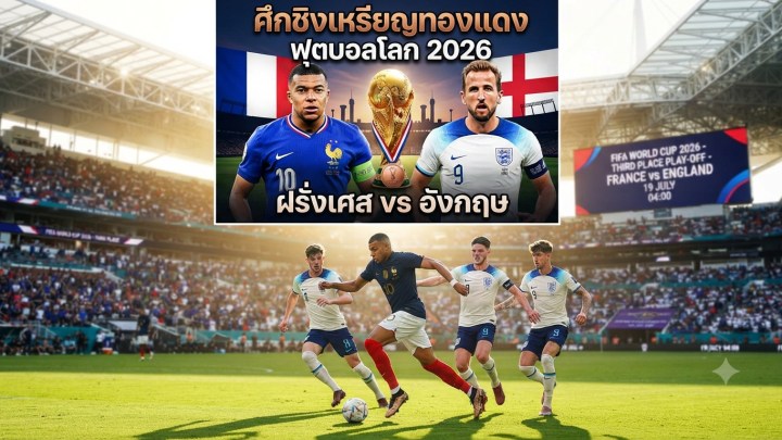 LIVE​ ดูบอลสด​ ฝรั่งเศส vs อังกฤษ / วิเคราะห์เจาะลึก: ศึกแห่งศักดิ์ศรี รอบชิงอันดับสาม ฟุตบอลโลก 2026 #ฝรั่งเศส #อังกฤษ