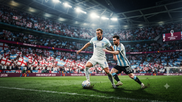 LIVE​ ดูบอลสด​ อังกฤษ vs อาร์เจนตินา / วิเคราะห์เจาะลึก: ศึกแห่งศักดิ์ศรี รอบรองชนะเลิศ ฟุตบอลโลก 2026 #อาร์เจนตินา #อังกฤษ